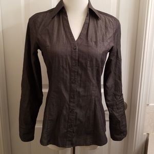 Slimming semi professional button blouse